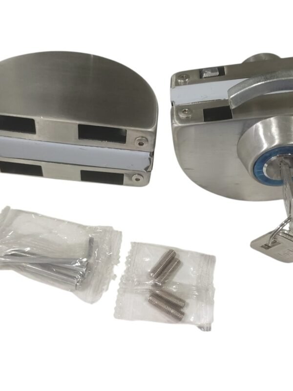 FG102A Cerradura de Aplicar para Puerta Doble de Vidrio de 10 a 12mm (V/V) Llave + Llave - FG-102A