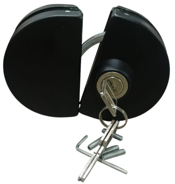 Cerradura de Aplicar para Puerta Doble de Vidrio de 10 a 12mm (V/V) - FG-305