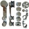 KIT DE PUERTA CORREDIZA Tipo Elegance de Acero Inoxidable 304 - FG-SL02
