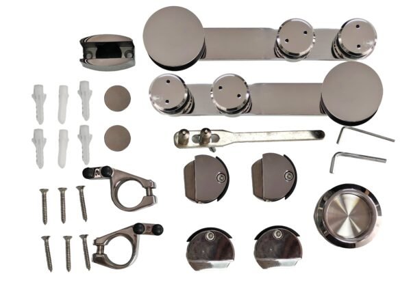 KIT DE PUERTA CORREDIZA Tipo Elegance de Acero Inoxidable 304 - FG-SL02