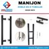 MANIJON DOBLE EN H TUBULAR NEGRO 500X160X32MM 1002187