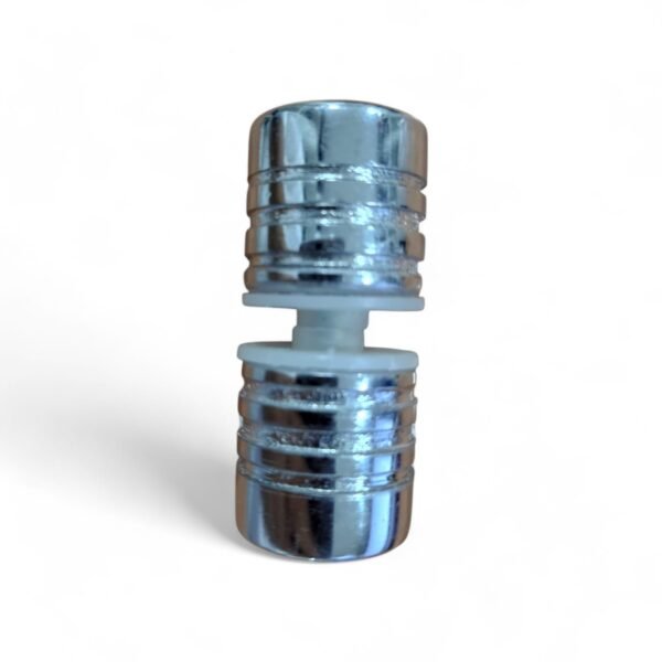 TIRADOR DOBLE 3 RANURAS 20X20MM CROMADO ALUMINIO 1002301