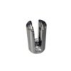 SOPORTE COCODRILO DOBLE CROMADO 10MM C/TORNILLO 1002262