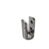 SOPORTE COCODRILO DOBLE CROMADO 10MM C/TORNILLO 1002262