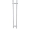 MANIJON DOBLE EN H TUBULAR BLANCO REGULABLE 1000X32MM ACERO INOX 304 1002217