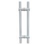 MANIJON DOBLE EN H TUBULAR CROMADO REGULABLE 600X32MM ACERO INOX 304 1002216