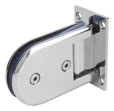 BISAGRA VIDRIO VIDRIO 90° BISELADA ZAMAC CROMADA MEDIA LUNA 1002084