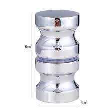 TIRADOR DOBLE 1 RANURA ALUMINIO 30X65 BRILLANTE 1002298