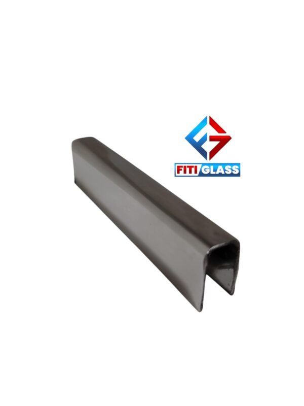 CONECTOR PERFIL U P/VIDRIO 10MM 20X80 ACERO INOX 180° 1002149