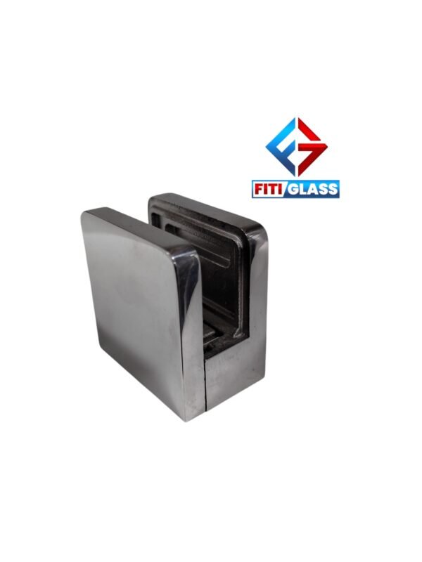 SOPORTE BARANDA U CUADRADA ACERO INOX BRILLANTE 1002273