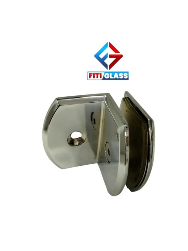 SOPORTE BARANDA ESQUINERO PARED VIDRIO CROMADA BRILLANTE 1002278