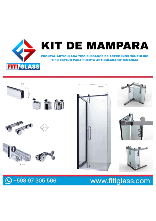 KIT DE BAÑO L NEGRO ACERO INOX 11 PIEZAS 1.20 MTS 1080491
