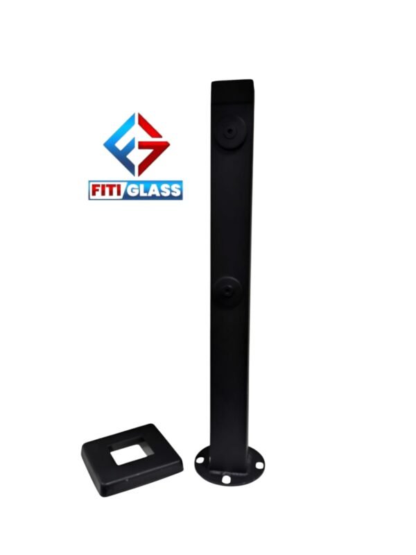 TORRE VERTICAL ACERO INOX NEGRO 40CM 2 PERFORACIONES 1002322