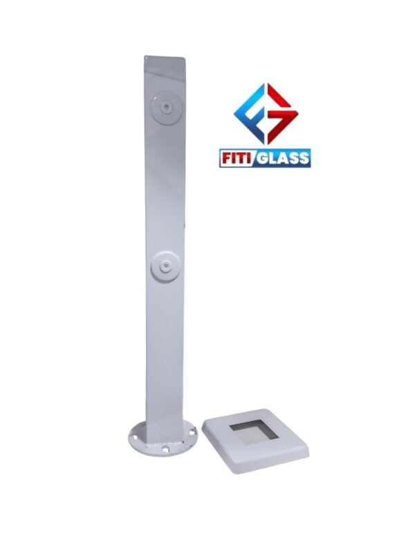 TORRE VERTICAL ACERO INOX BLANCO 40CM 2 PERFORACIONES 1002320