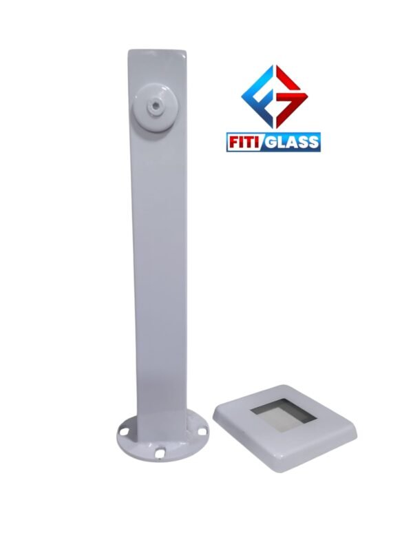 TORRE VERTICAL ACERO INOX BLANCO 30CM 1 PERFORACION 1002319